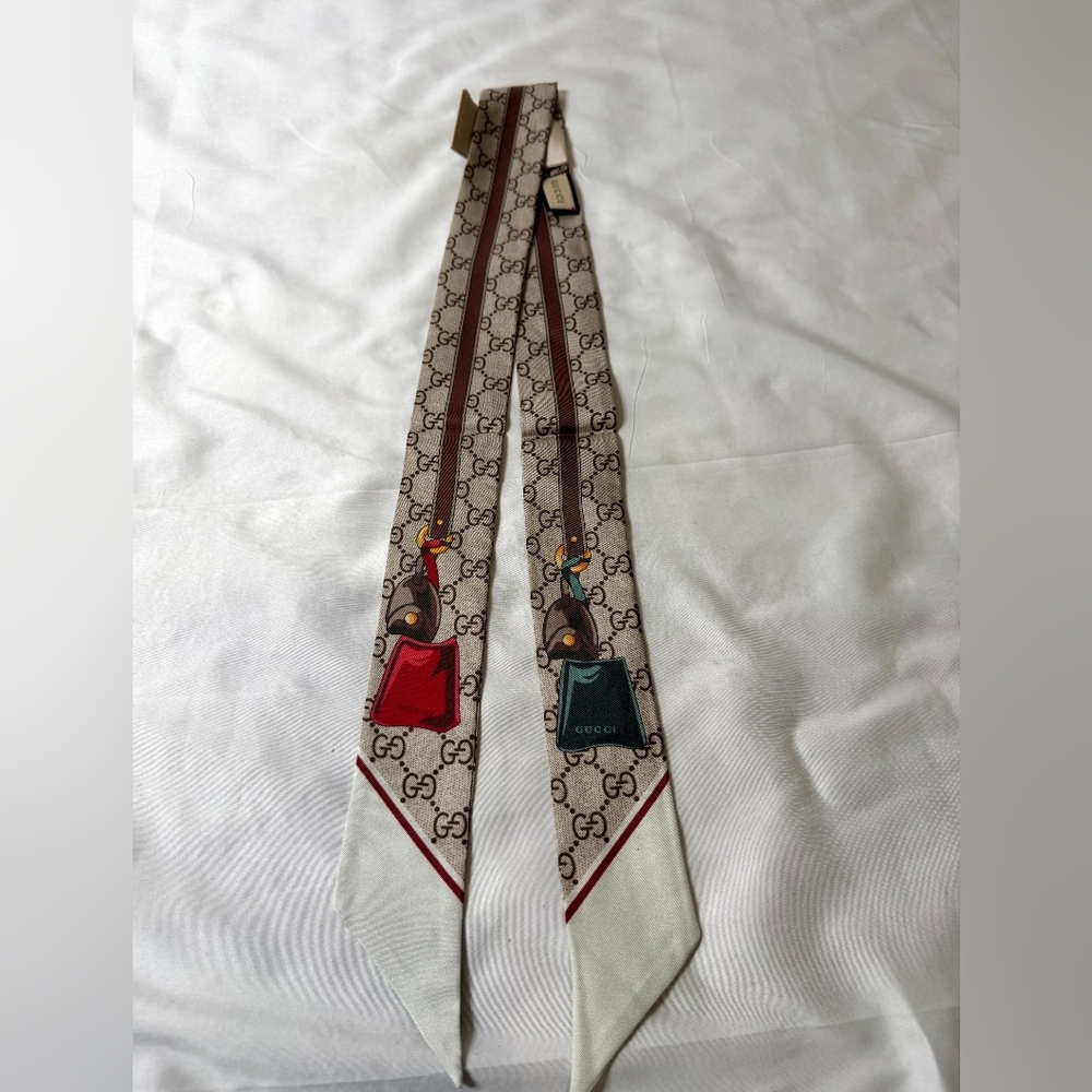 Gucci GG Monogram Patterned Scarf / Bag Wrap
